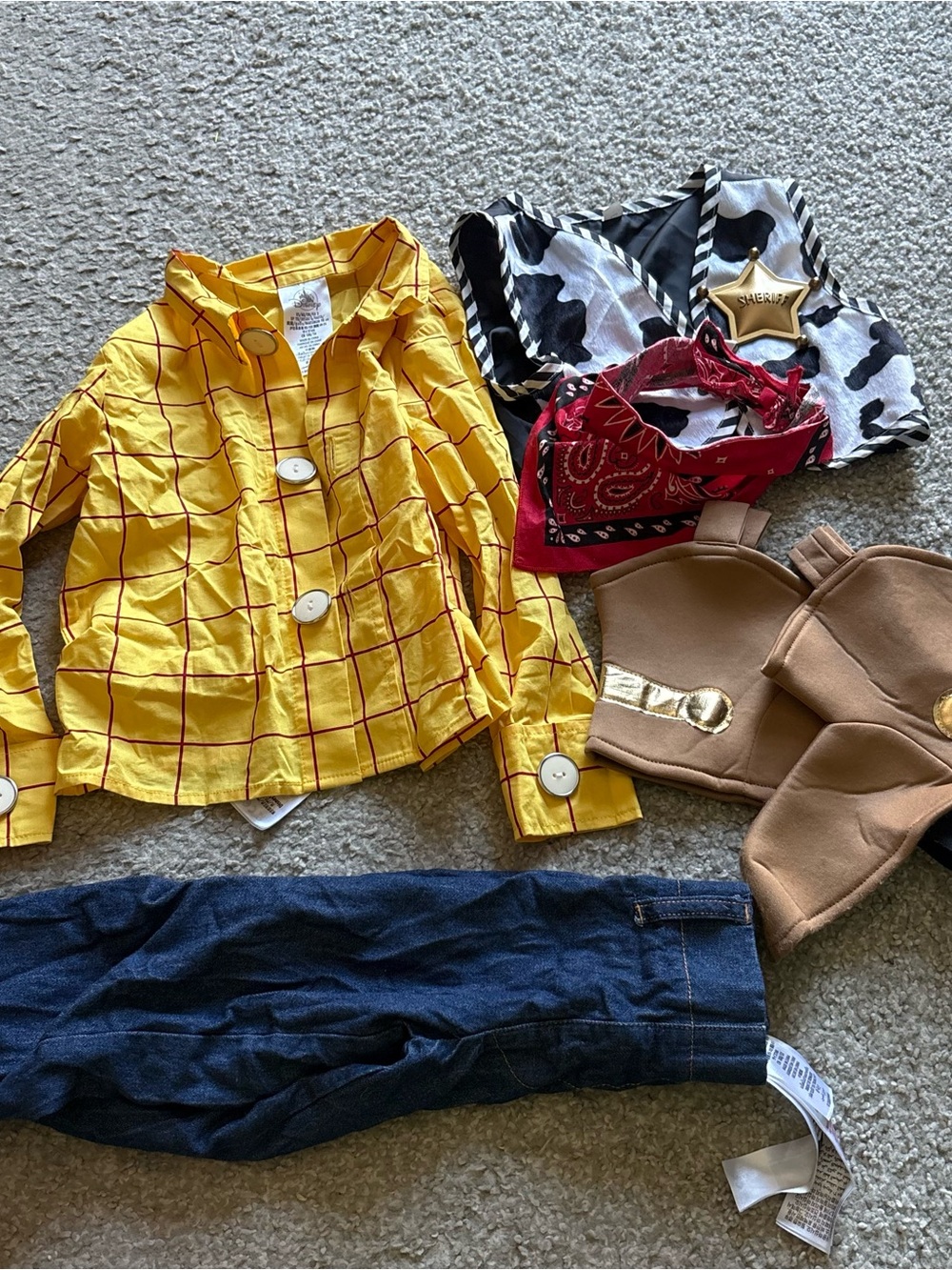 Disney Store Toy Story Woody Costume Sz 3 Halloween World Land Cruise